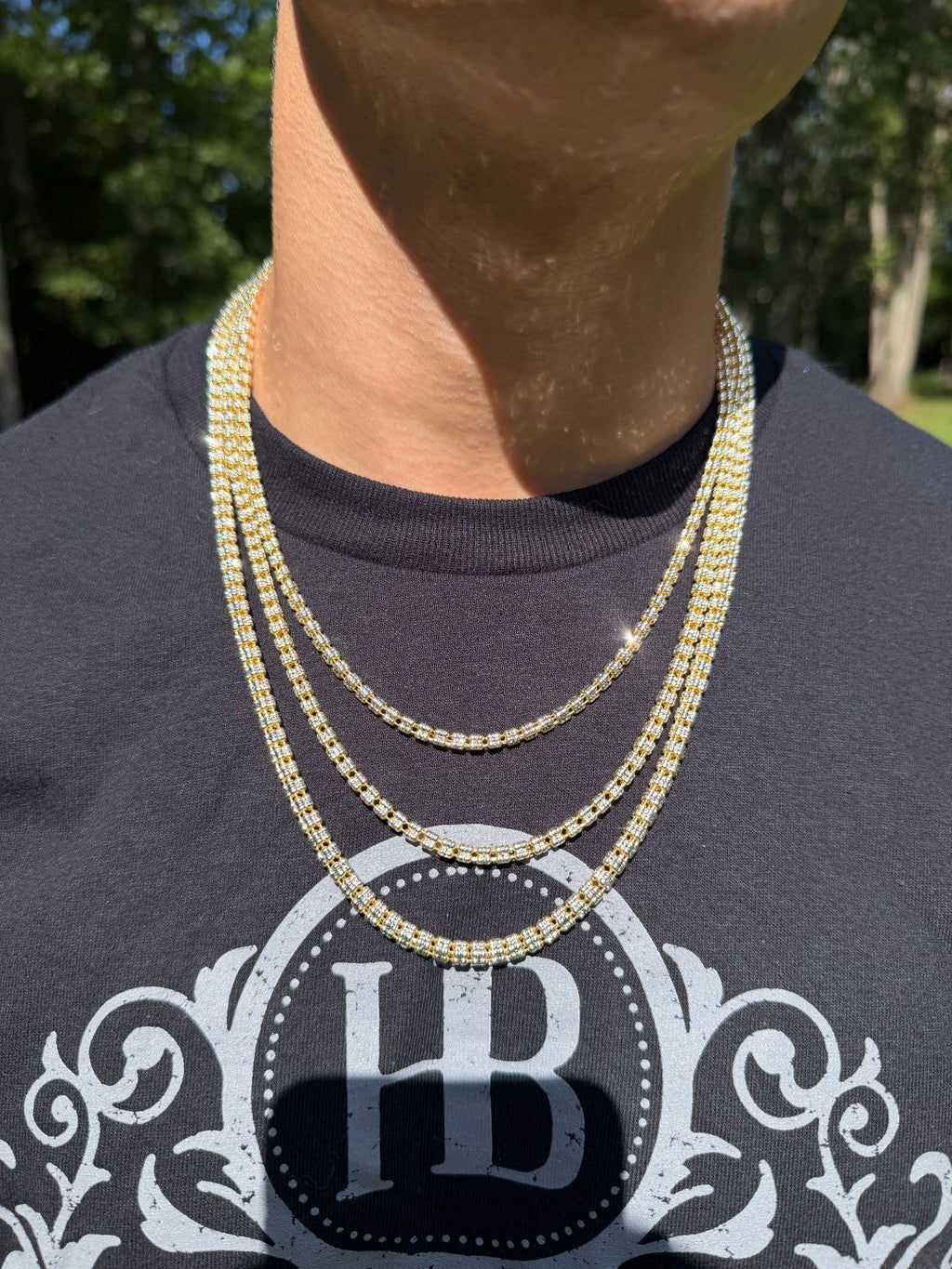 Ice Link Chain Necklace | 14k Gold Vermeil 925 Sterling Silver