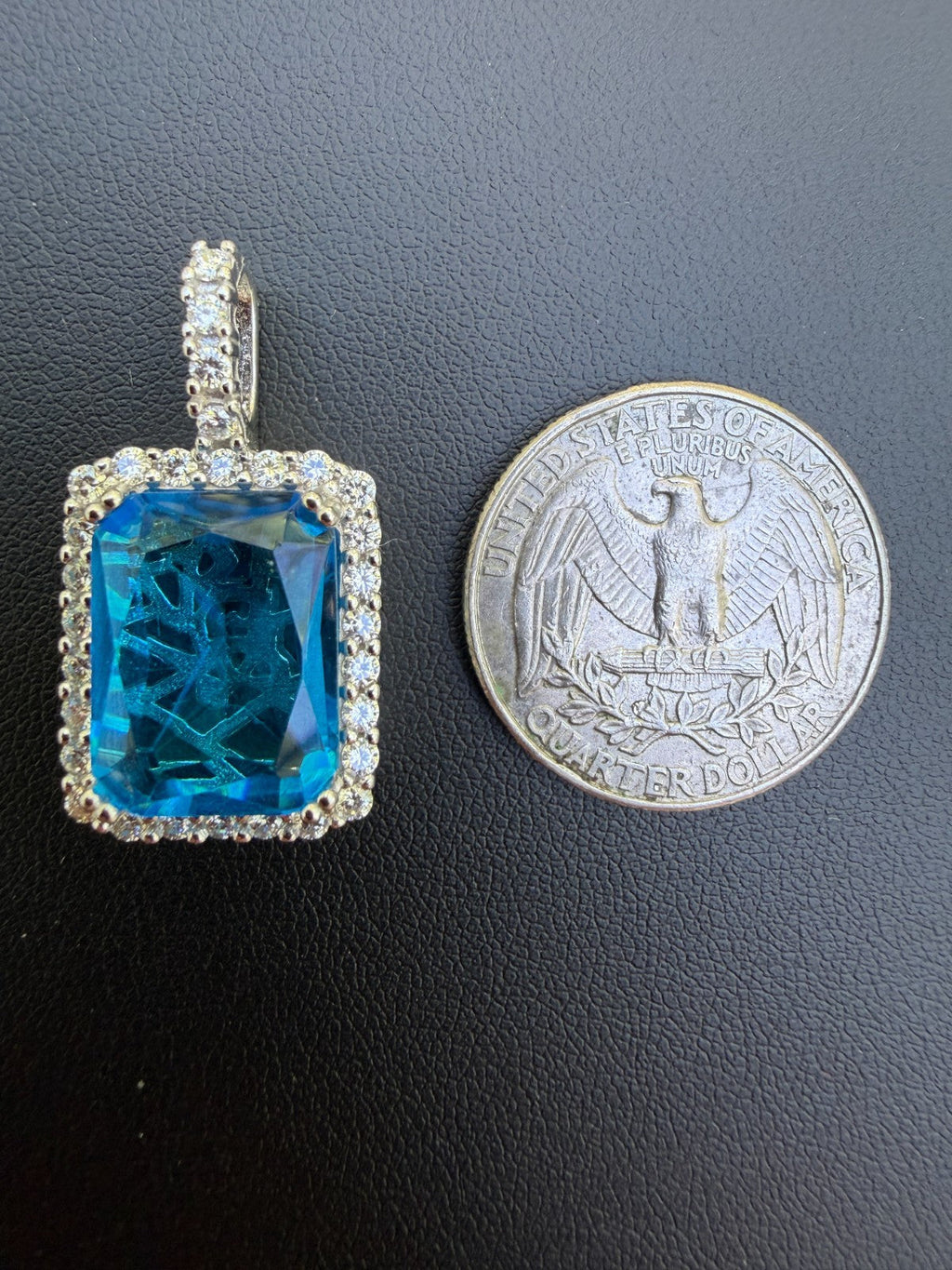 Moissanite Royalty Ocean Freeze Pendant | 925 Silver