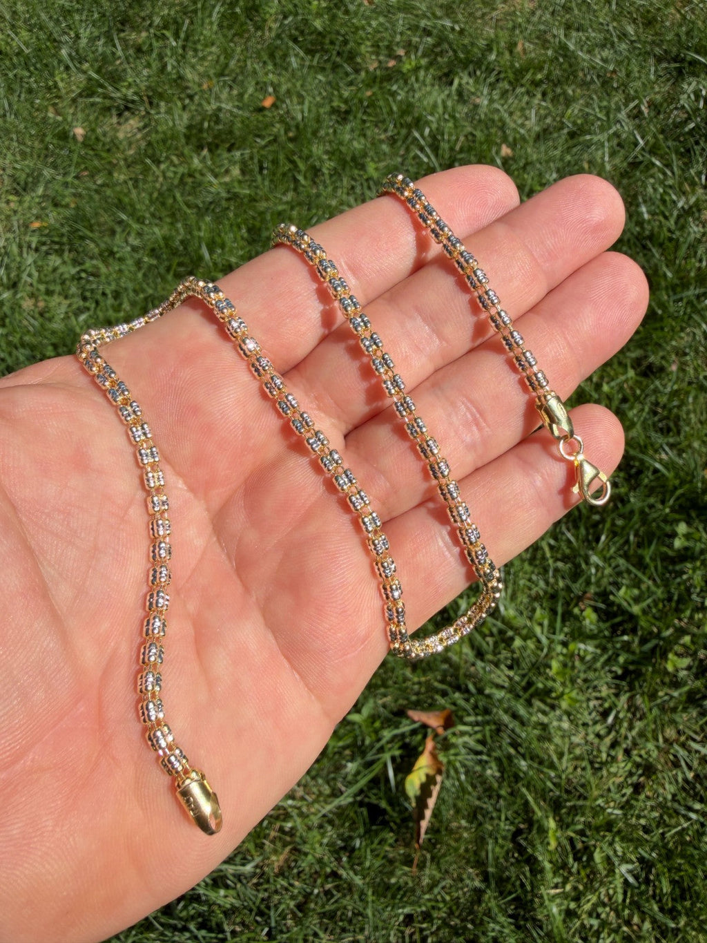 Ice Link Chain Necklace | 14k Gold Vermeil 925 Sterling Silver