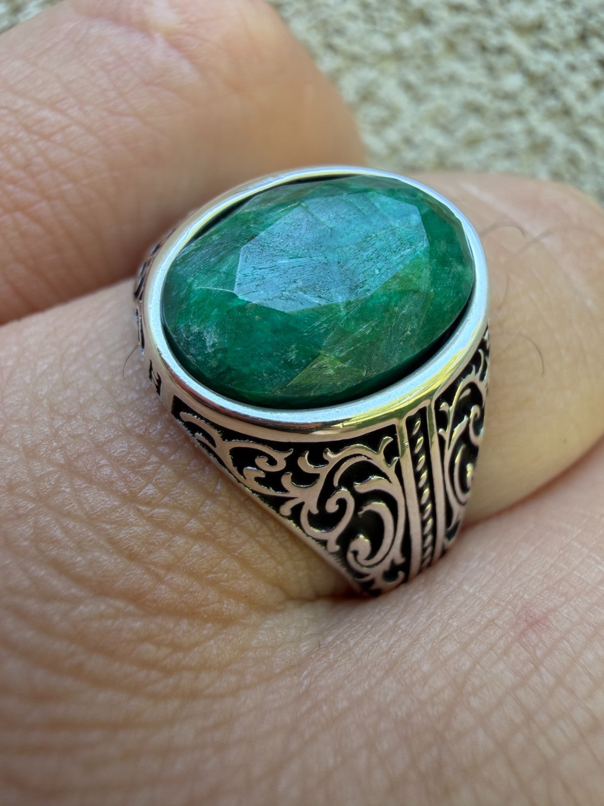 Columbian King Ring | 925 Silver Oxidized
