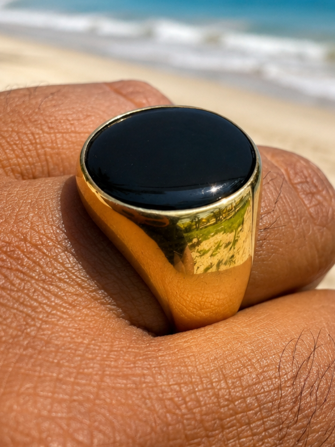 Shadow Boss Ring | 14k Gold Vermeil 925 Silver