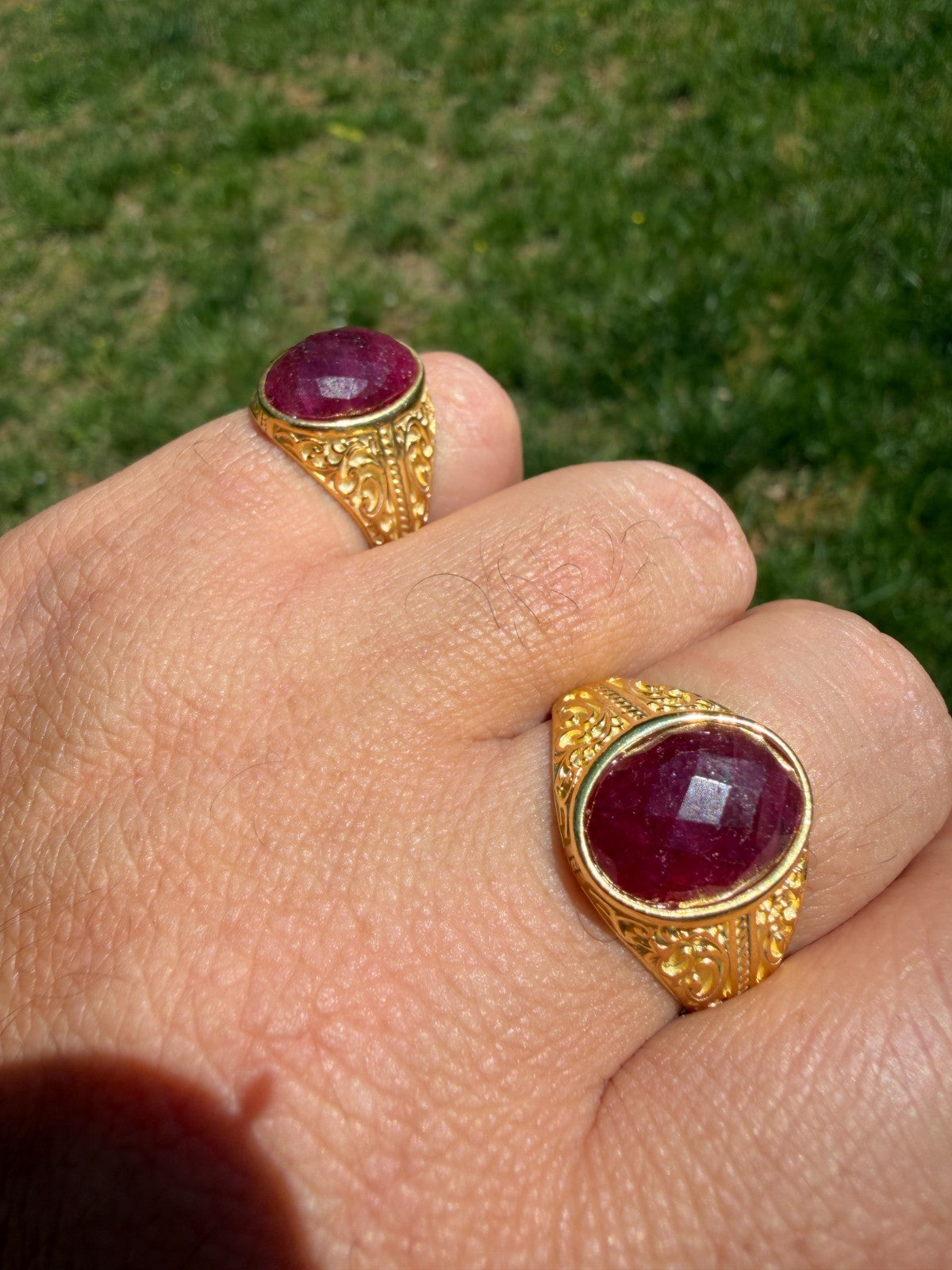 Columbian King Ring | 14k Gold Vermeil 925 Silver