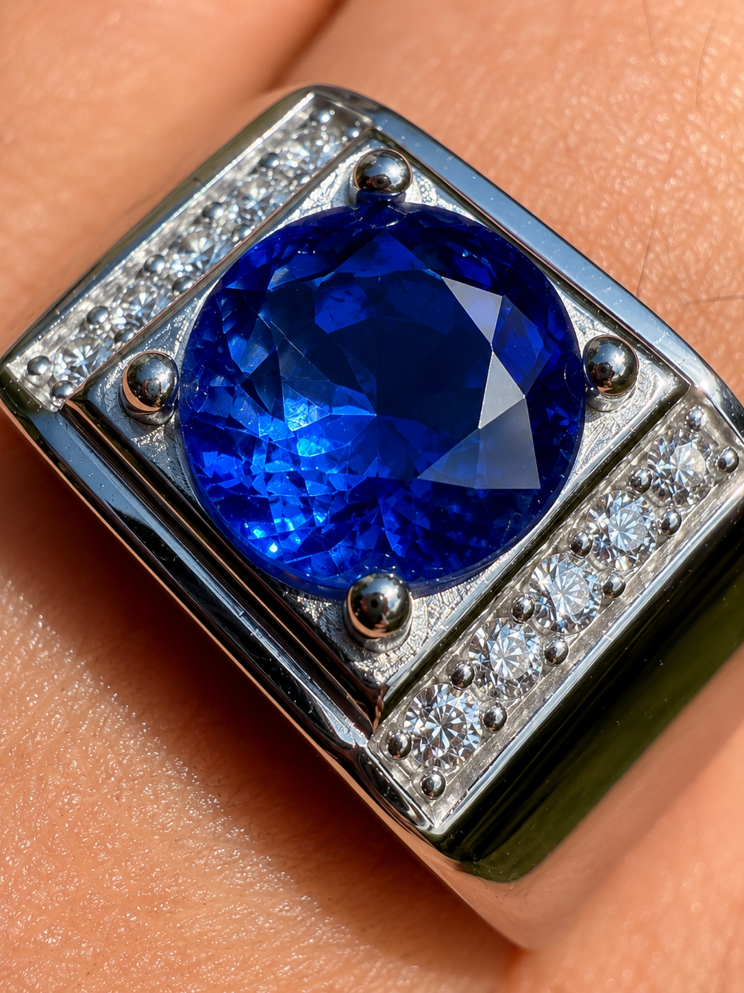 Moissanite Monarch Ring | 925 Silver
