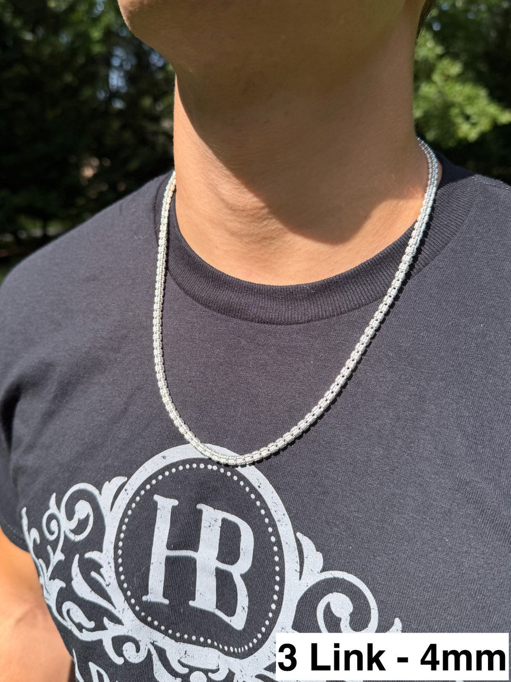 Ice Link Chain Necklace | 925 Sterling Silver