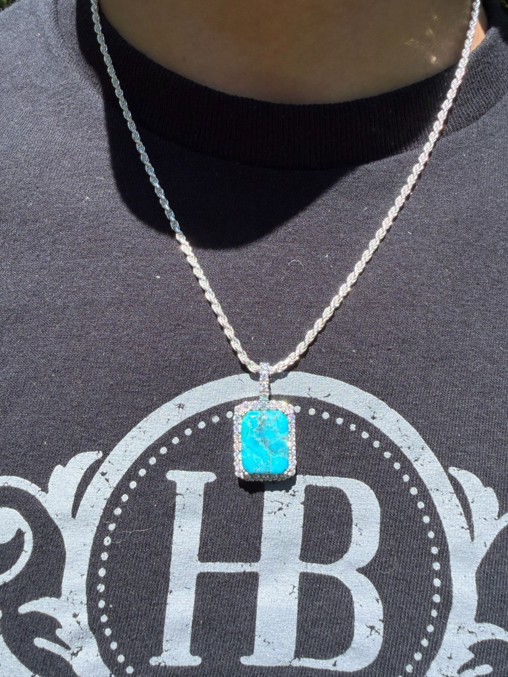 Moissanite Royalty Ocean Freeze Pendant | 925 Silver