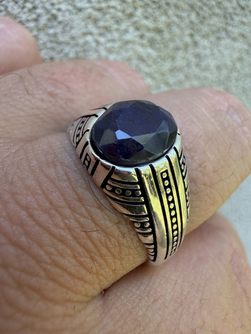 Navajo Tribe Ring | 925 Silver Oxidized
