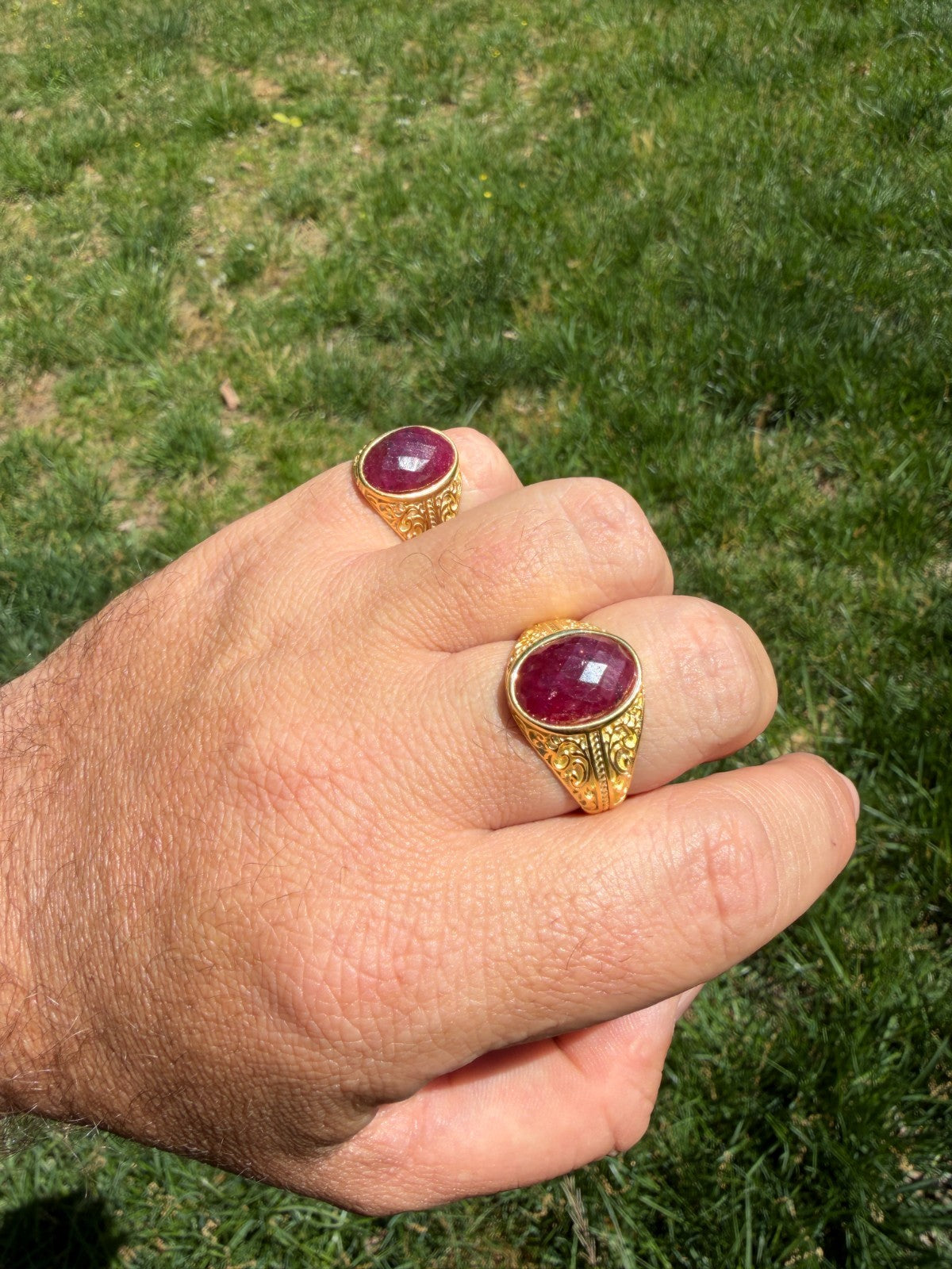 Columbian King Ring | 14k Gold Vermeil 925 Silver