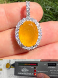 Moissanite Royalty Honey Pendant | 925 Silver
