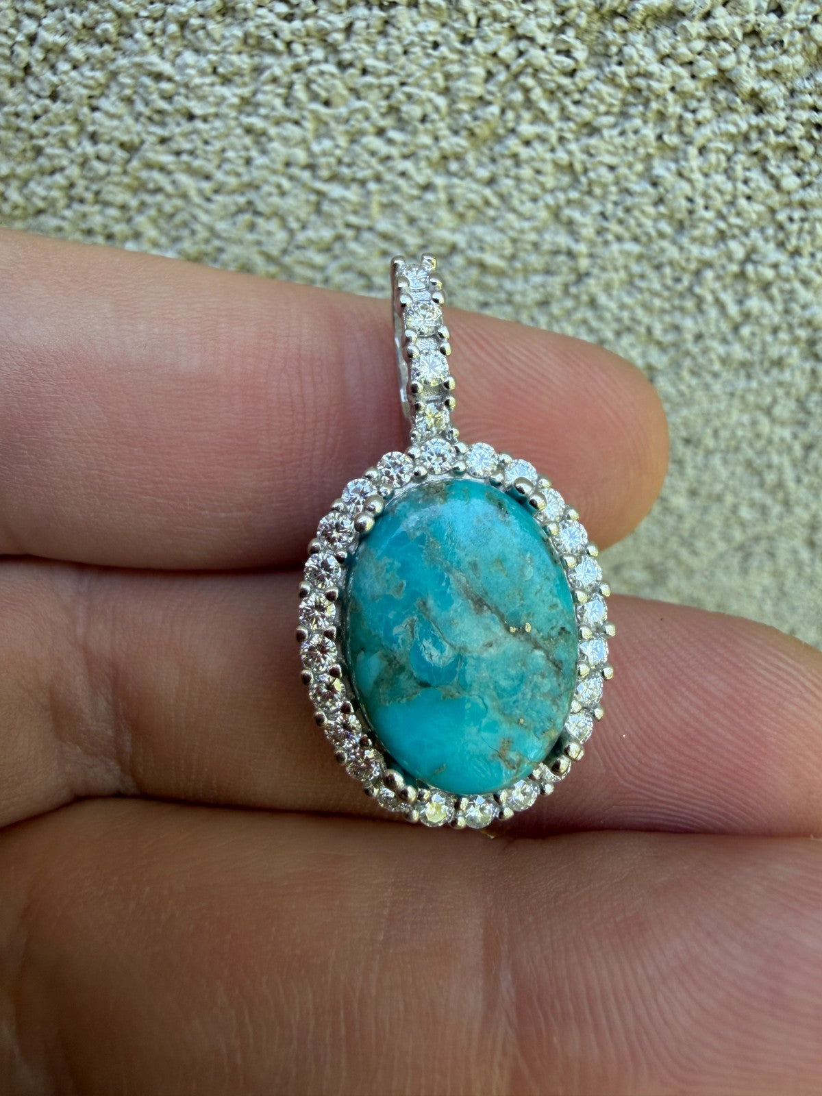 Moissanite Royalty Ocean Freeze Pendant | 925 Silver