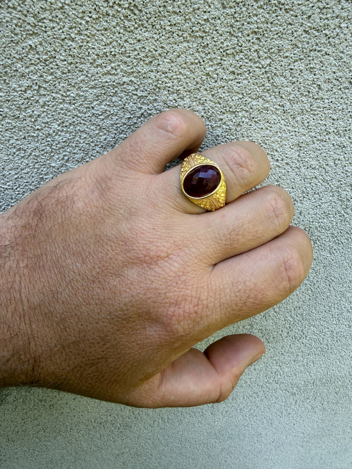 Columbian King Ring | 14k Gold Vermeil 925 Silver