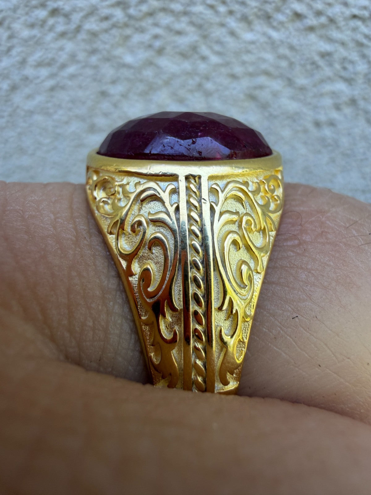 Columbian King Ring | 14k Gold Vermeil 925 Silver