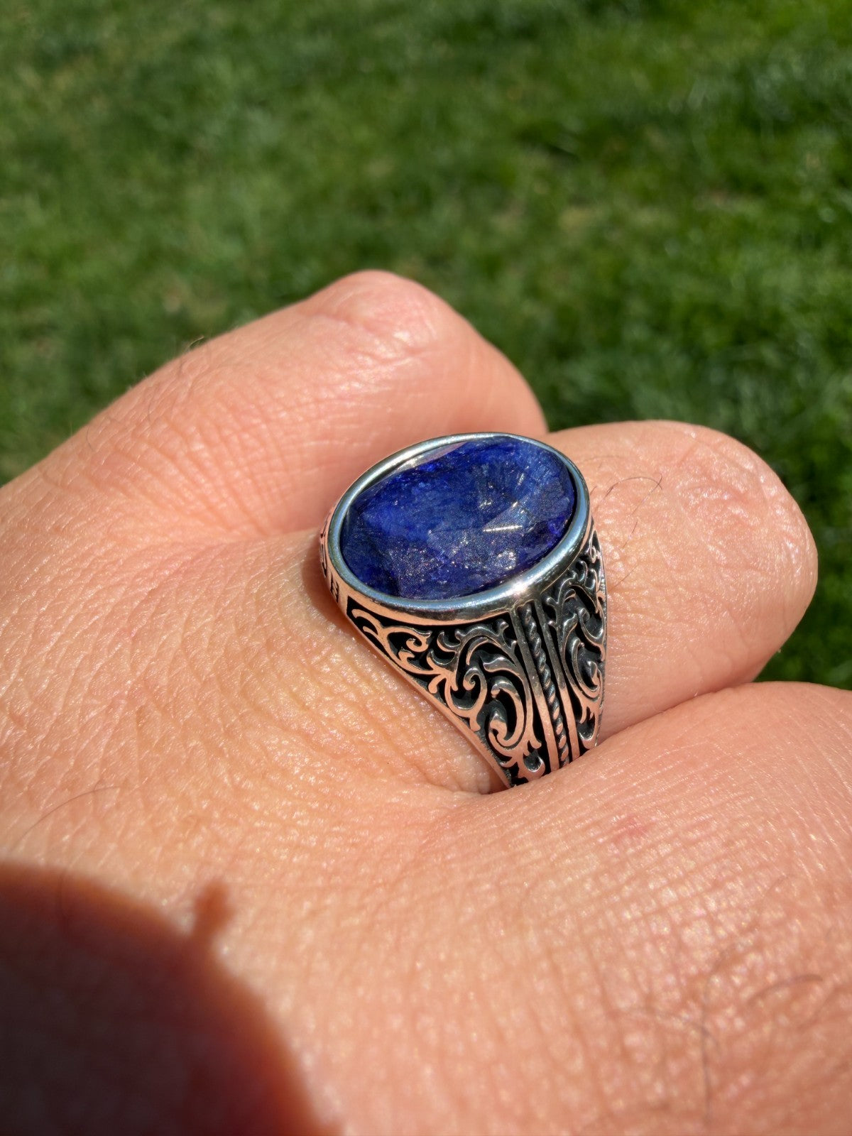 Columbian King Ring | 925 Silver Oxidized