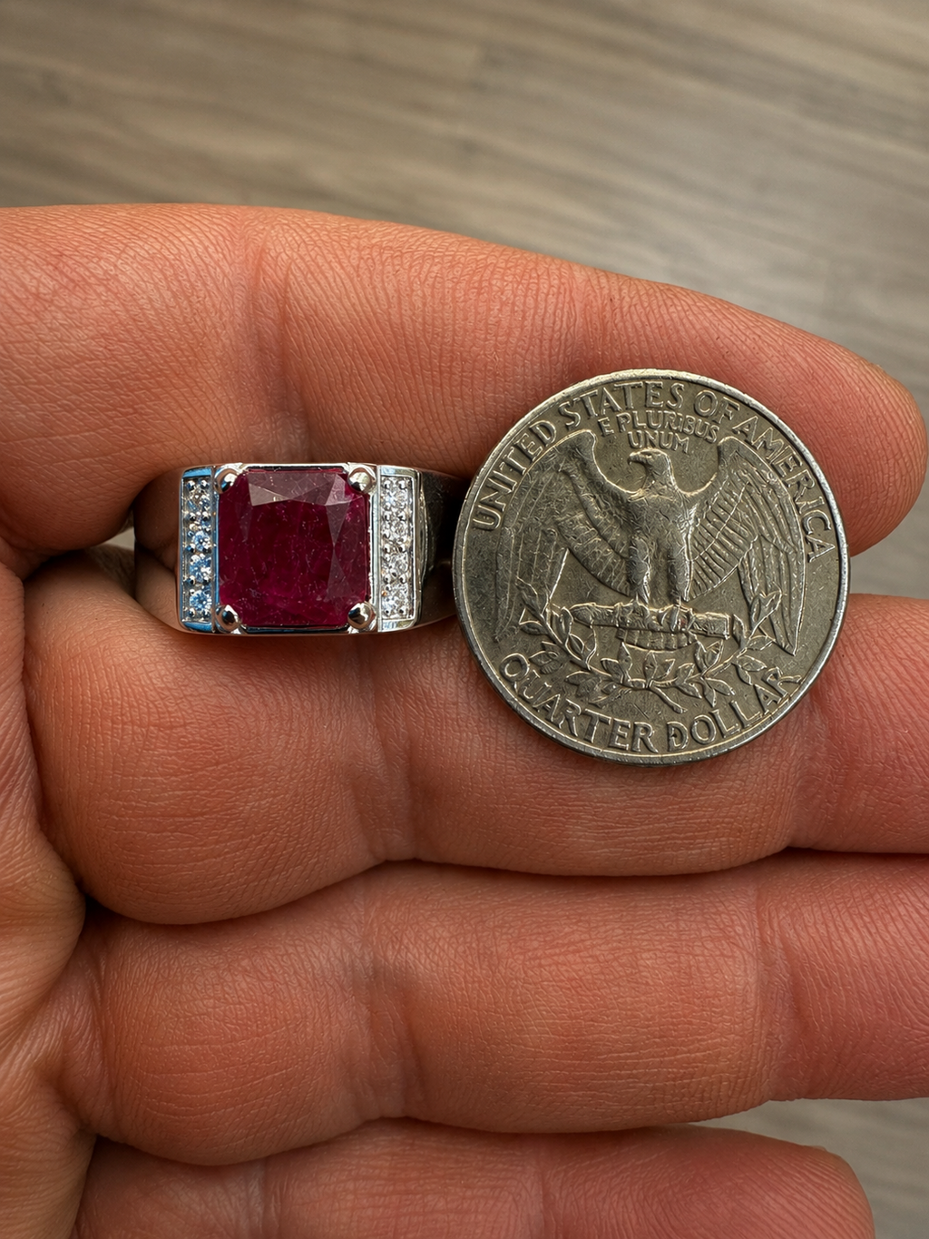 Moissanite Monarch Ring | 925 Silver