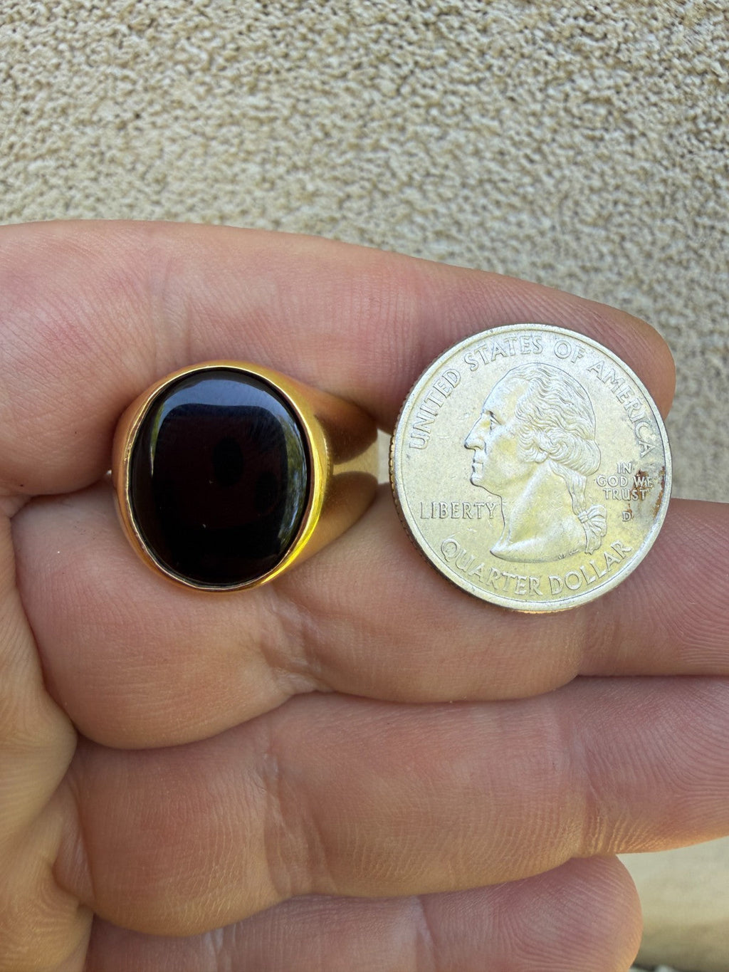 Shadow Boss Ring | 14k Gold Vermeil 925 Silver