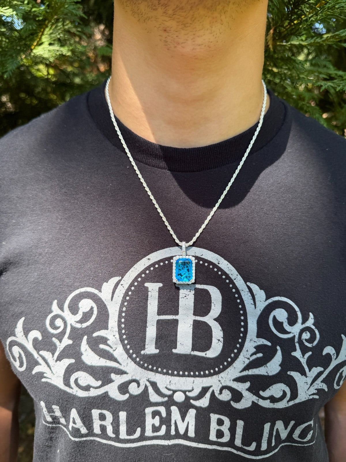 Moissanite Royalty Ocean Freeze Pendant | 925 Silver