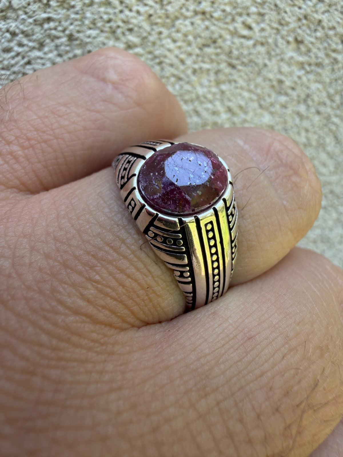 Navajo Tribe Ring | 925 Silver Oxidized