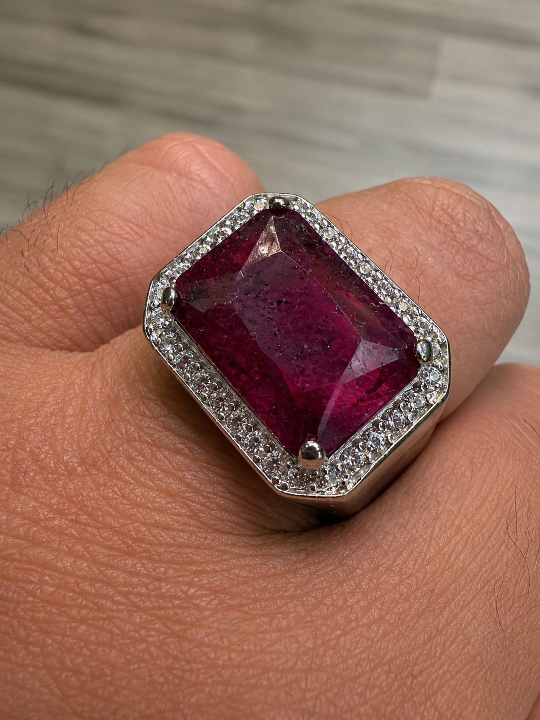 Moissanite Fortress Ring | 925 Silver