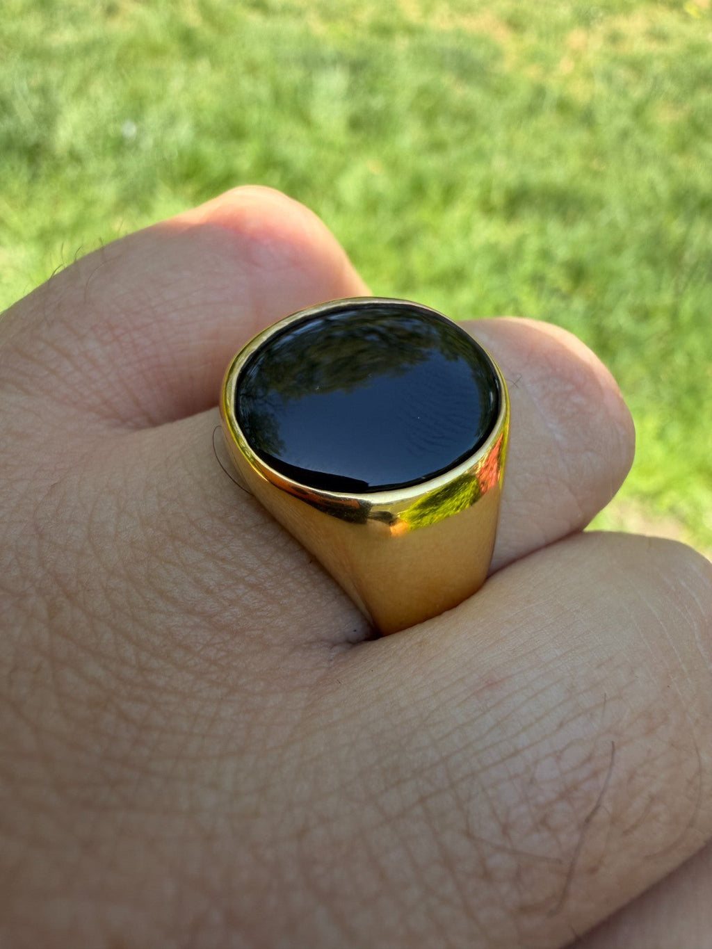 Shadow Boss Ring | 14k Gold Vermeil 925 Silver