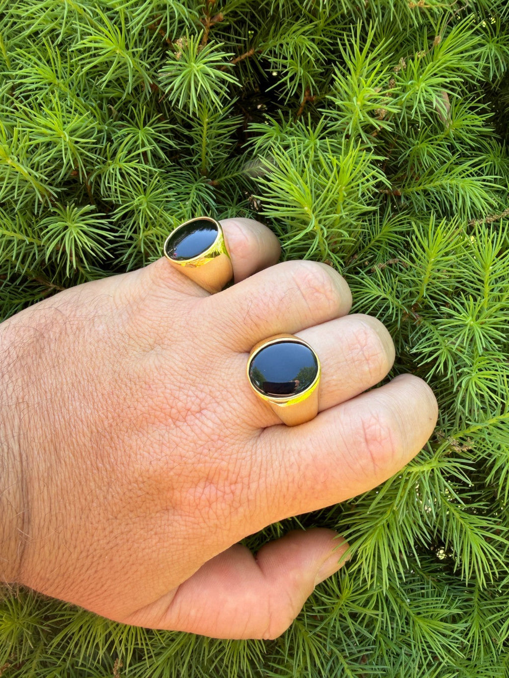 Shadow Boss Ring | 14k Gold Vermeil 925 Silver