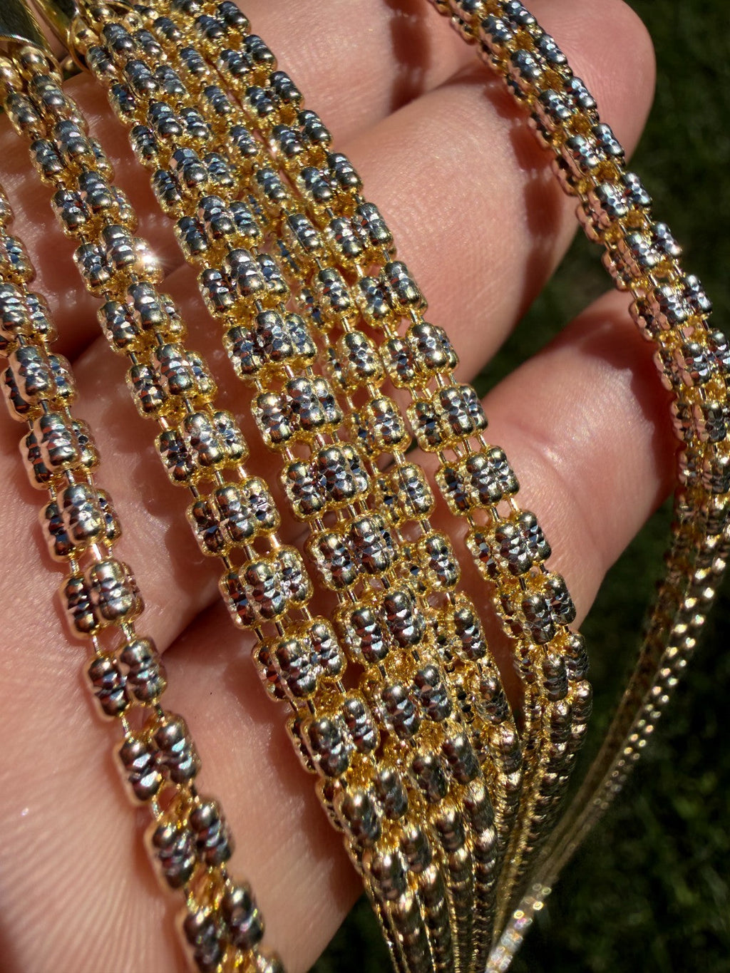 Ice Link Chain Necklace | 14k Gold Vermeil 925 Sterling Silver