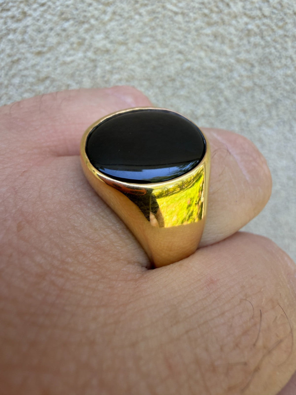 Shadow Boss Ring | 14k Gold Vermeil 925 Silver