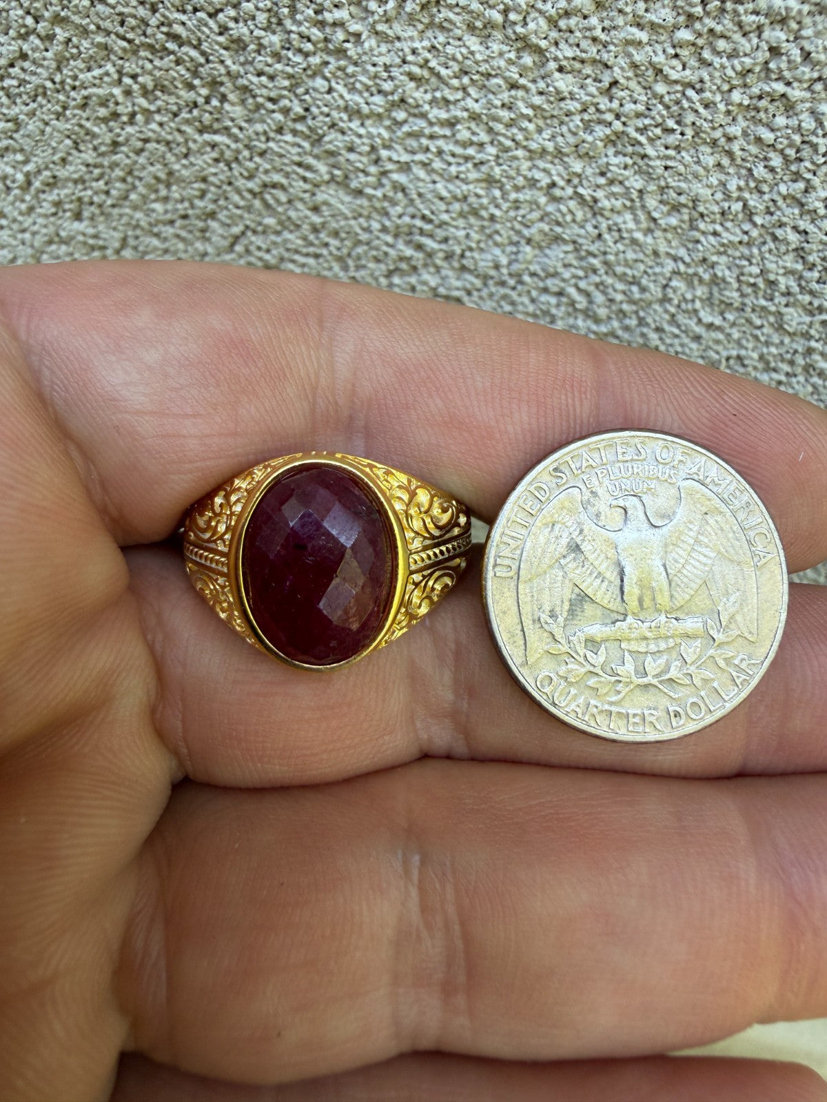 Columbian King Ring | 14k Gold Vermeil 925 Silver