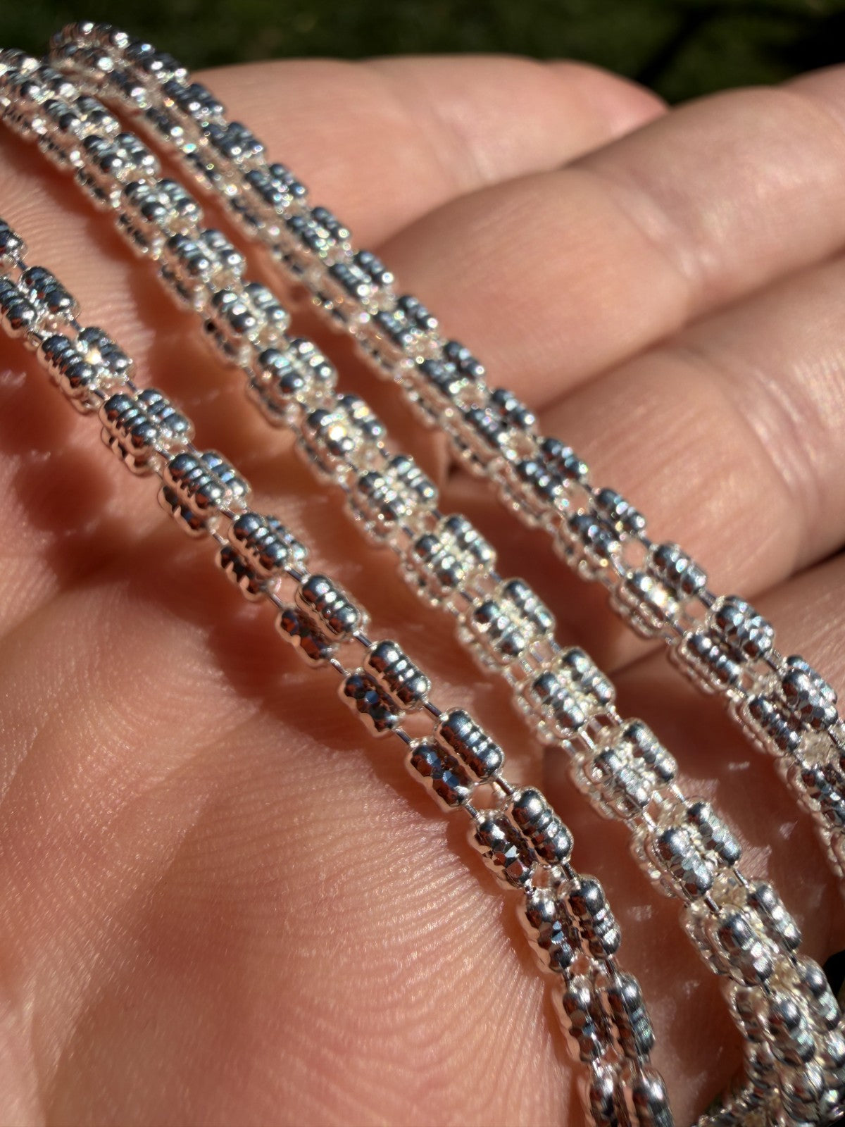 Ice Link Chain Necklace | 925 Sterling Silver