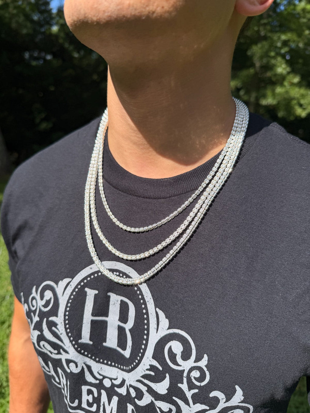 Ice Link Chain Necklace | 925 Sterling Silver