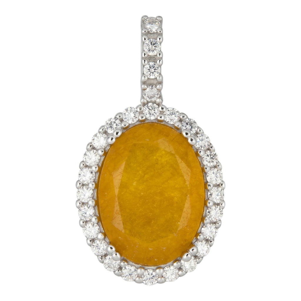 Moissanite Royalty Honey Pendant | 925 Silver