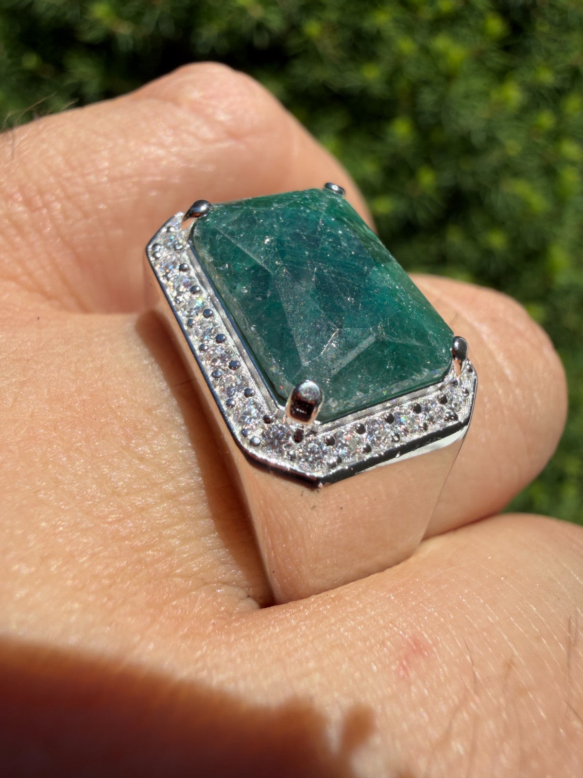 Moissanite Fortress Ring | 925 Silver
