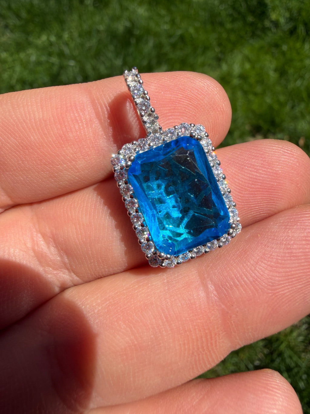 Moissanite Royalty Ocean Freeze Pendant | 925 Silver
