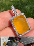 Moissanite Royalty Honey Pendant | 925 Silver