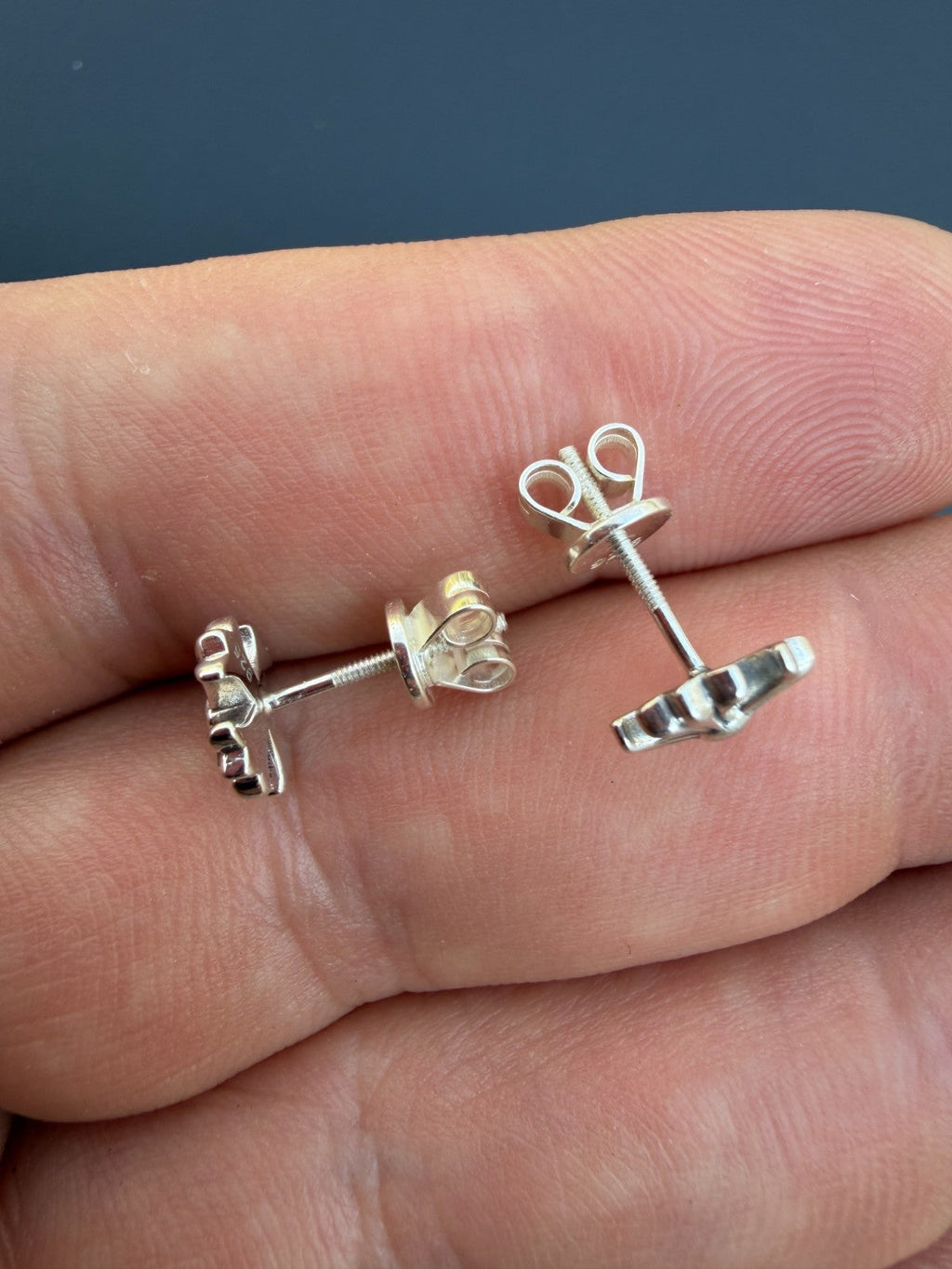 Hearts Of Chrome Cross Earrings | 925 Silver Oxidized