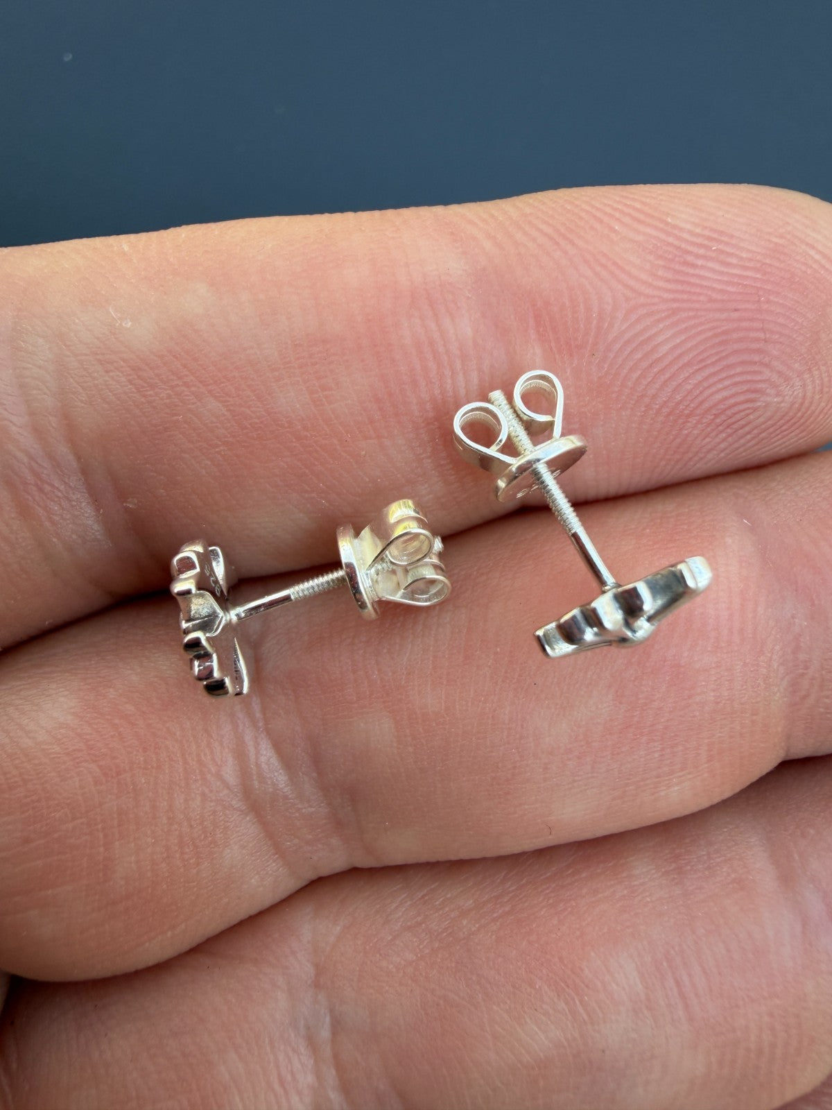 Hearts Of Chrome Cross Earrings | 925 Silver Oxidized