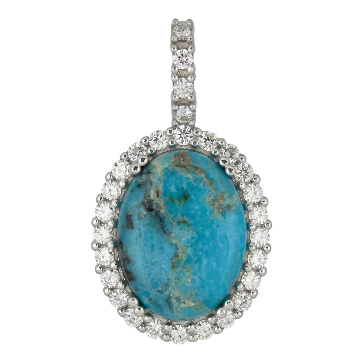 Moissanite Royalty Ocean Freeze Pendant | 925 Silver