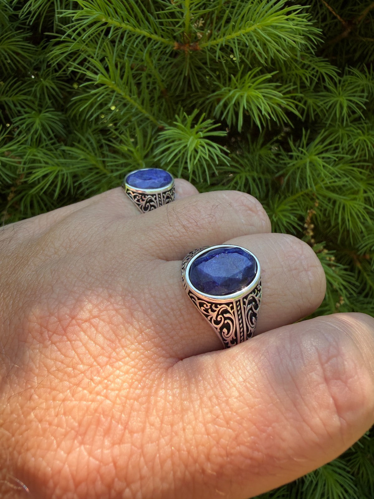 Columbian King Ring | 925 Silver Oxidized