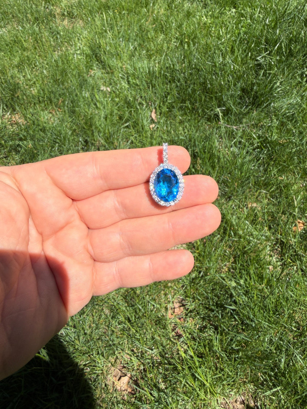 Moissanite Royalty Ocean Freeze Pendant | 925 Silver