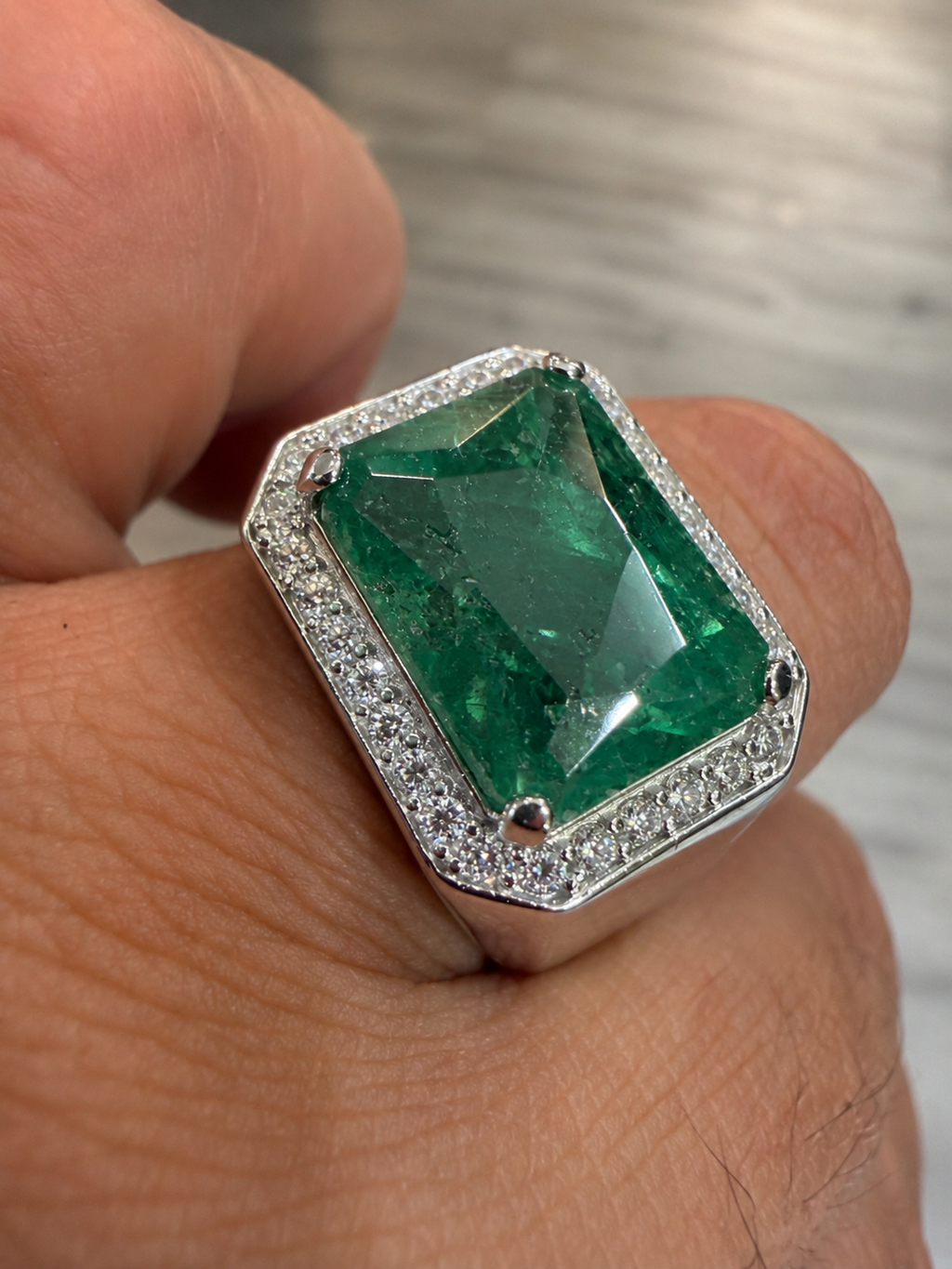 Moissanite Fortress Ring | 925 Silver