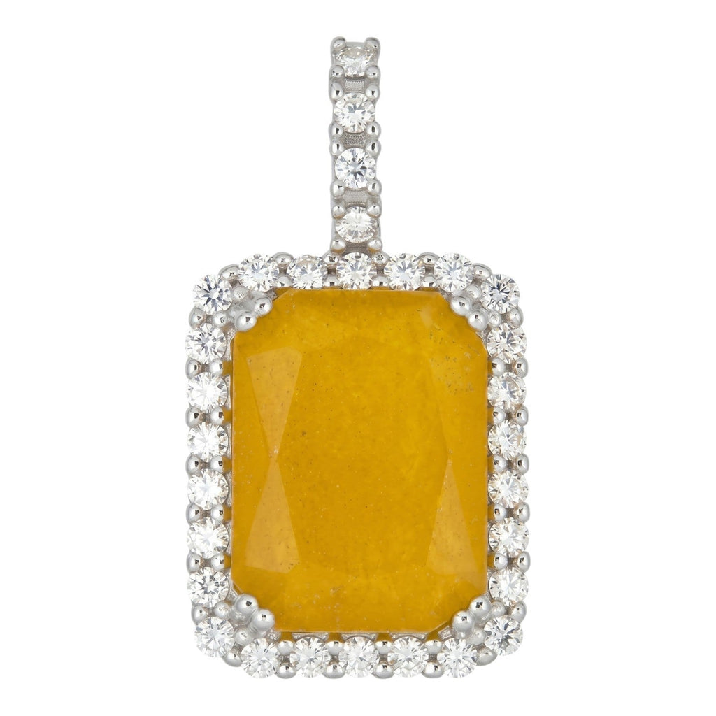 Moissanite Royalty Honey Pendant | 925 Silver
