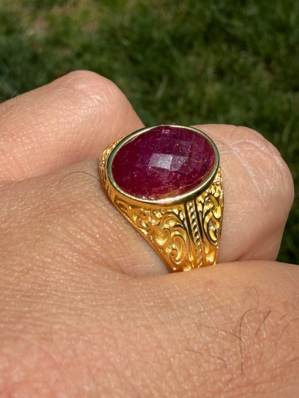 Columbian King Ring | 14k Gold Vermeil 925 Silver