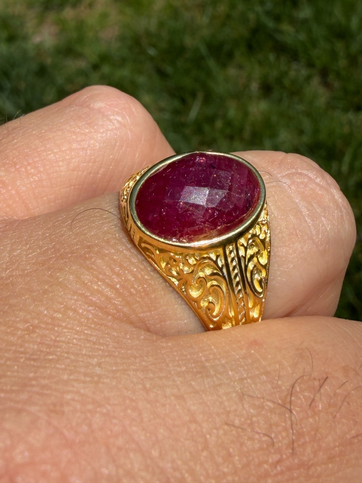 Columbian King Ring | 14k Gold Vermeil 925 Silver