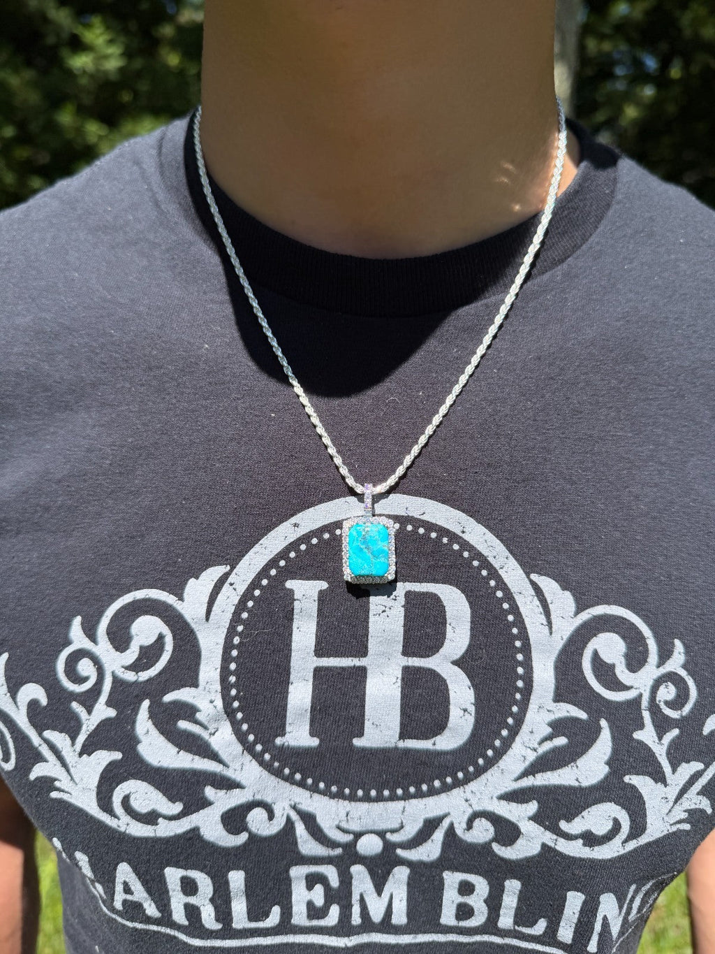 Moissanite Royalty Ocean Freeze Pendant | 925 Silver