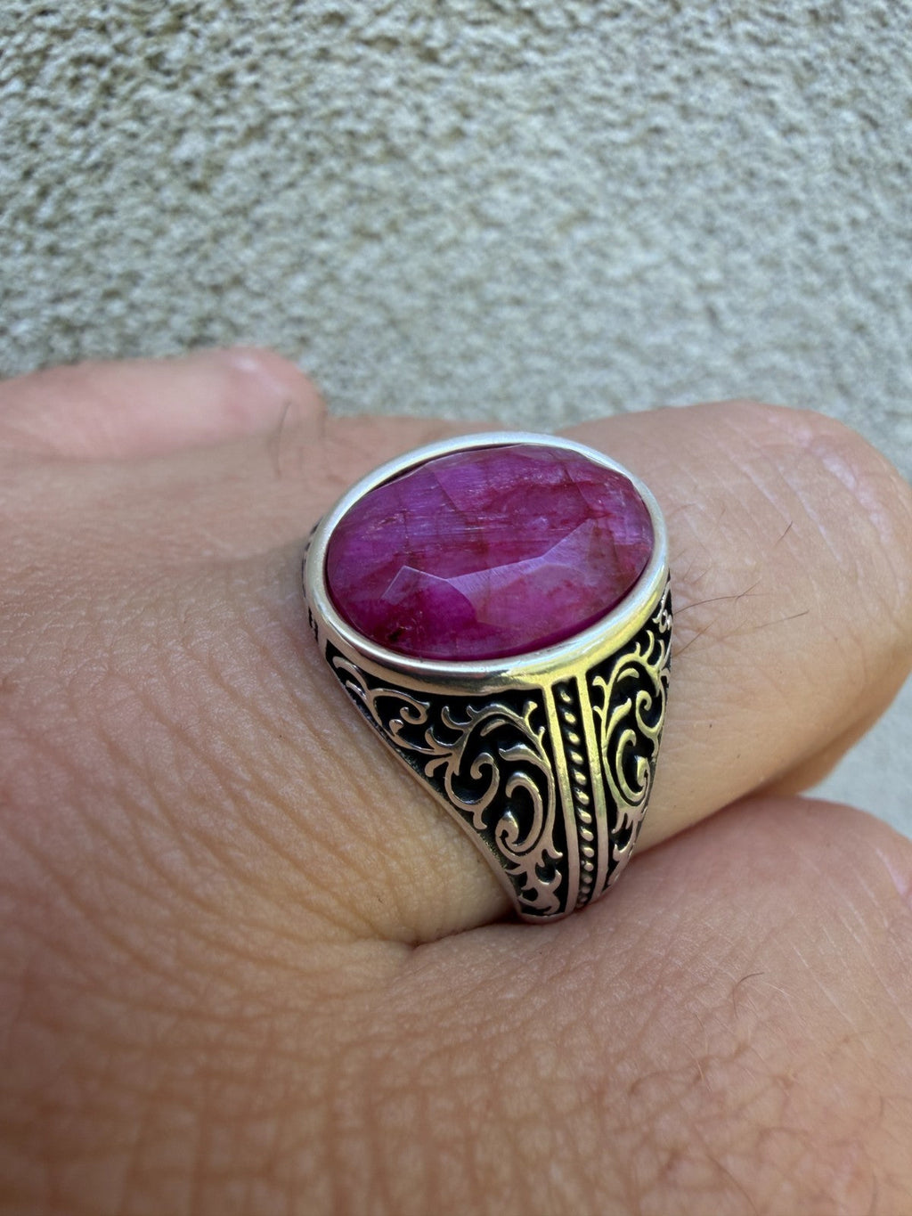 Columbian King Ring | 925 Silver Oxidized