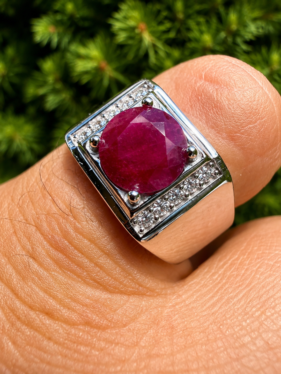 Moissanite Monarch Ring | 925 Silver