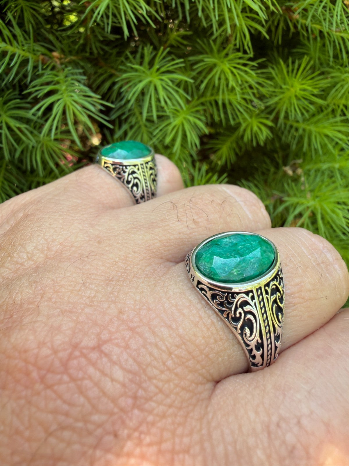 Columbian King Ring | 925 Silver Oxidized