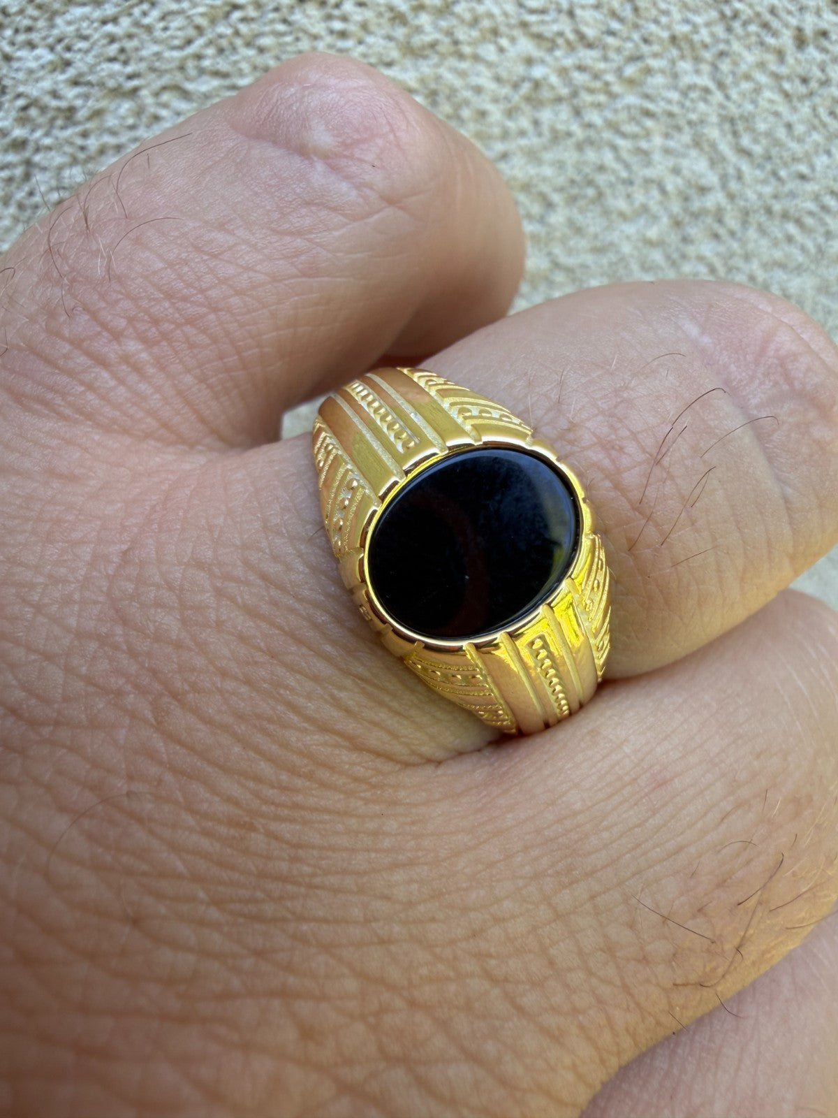 Navajo Tribe Ring | 14k Gold Vermeil 925 Silver
