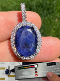 Moissanite Royalty Midnight Ocean Pendant | 925 Silver