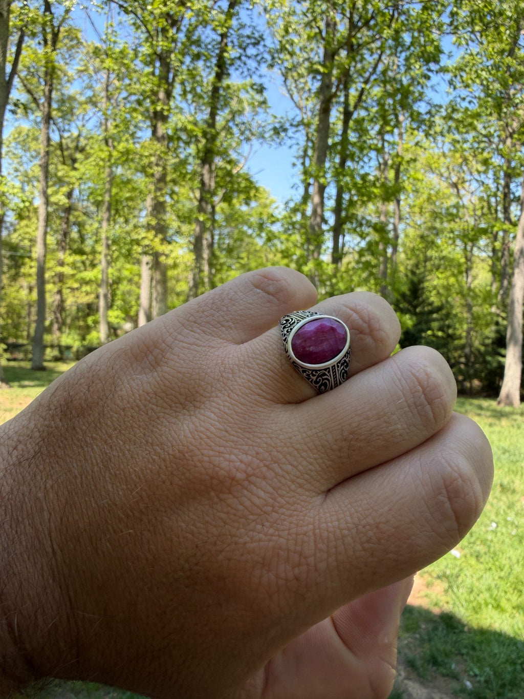 Columbian King Ring | 925 Silver Oxidized