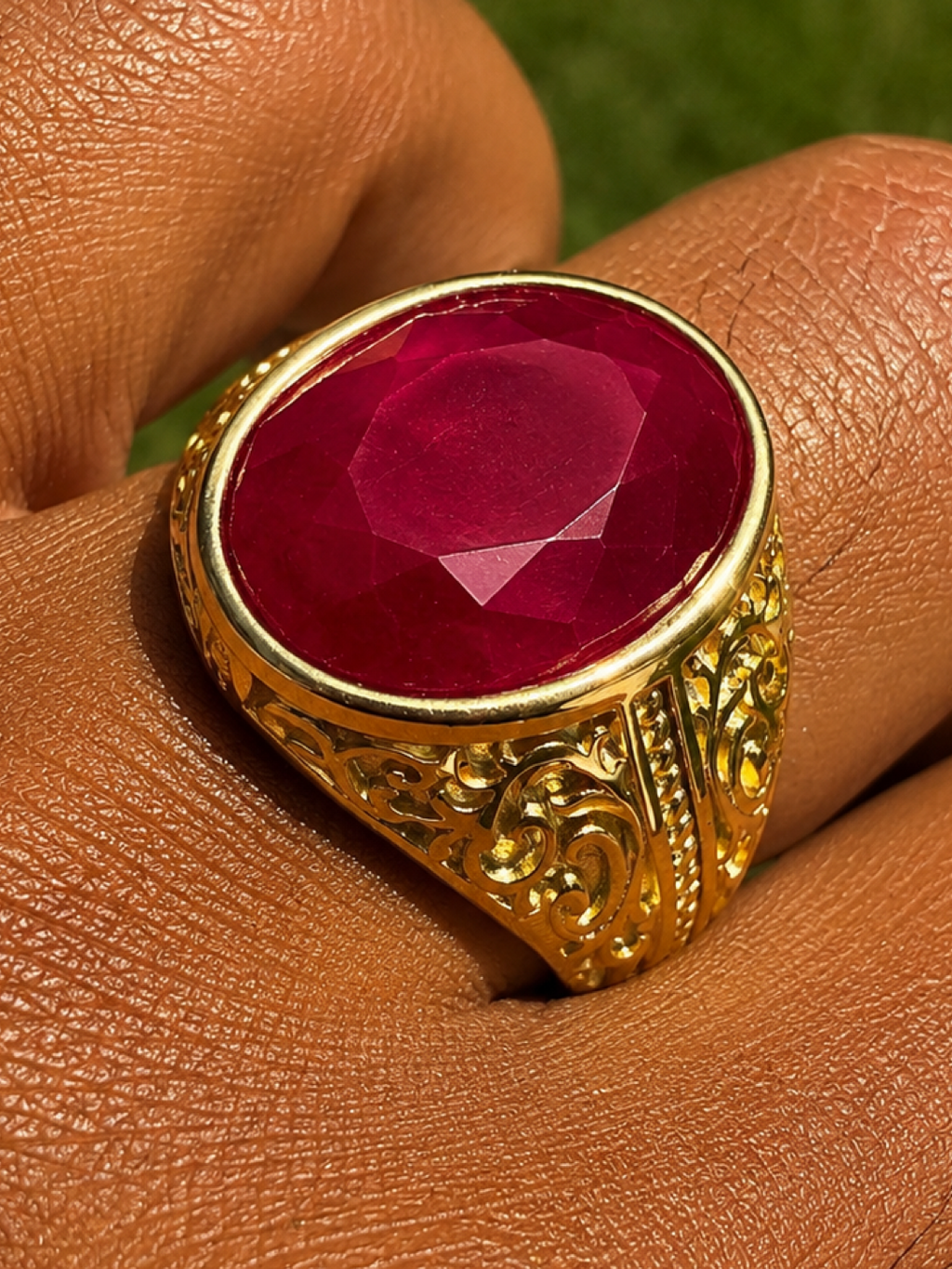 Columbian King Ring | 14k Gold Vermeil 925 Silver