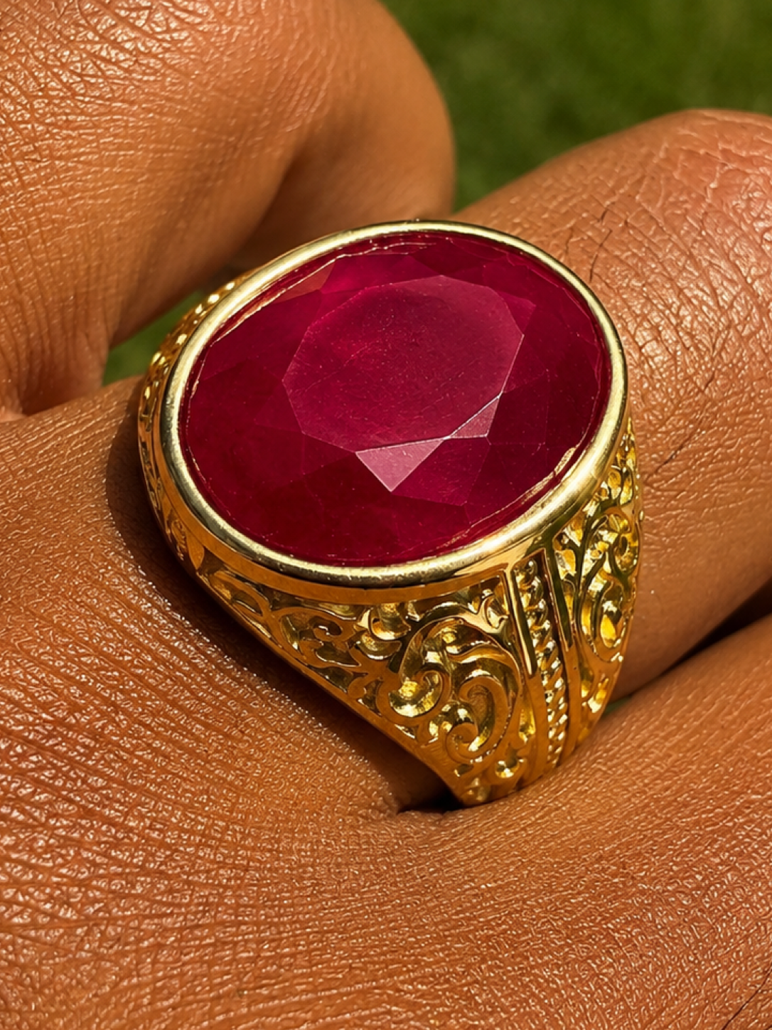 Columbian King Ring | 14k Gold Vermeil 925 Silver